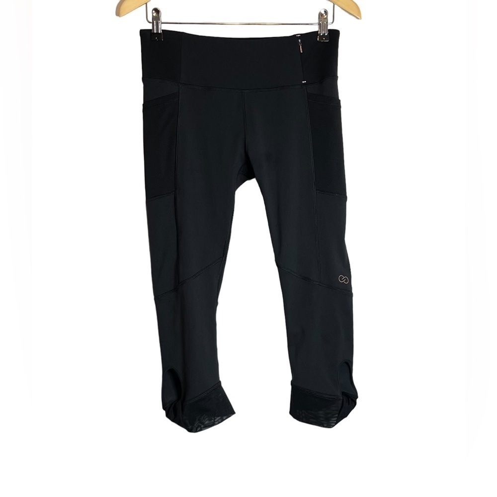 ✅SOLD-Calia By Carrie Underwood | Capri Leggings Twist Mesh Cuff Zip Pocket - Picture 5 of 7